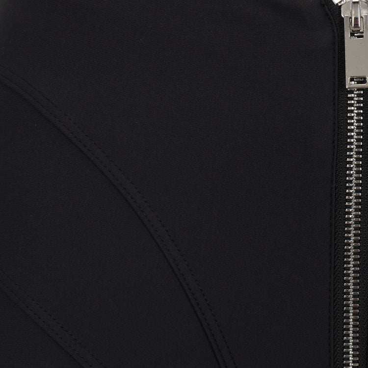 Black Sculpt Zip Legging
