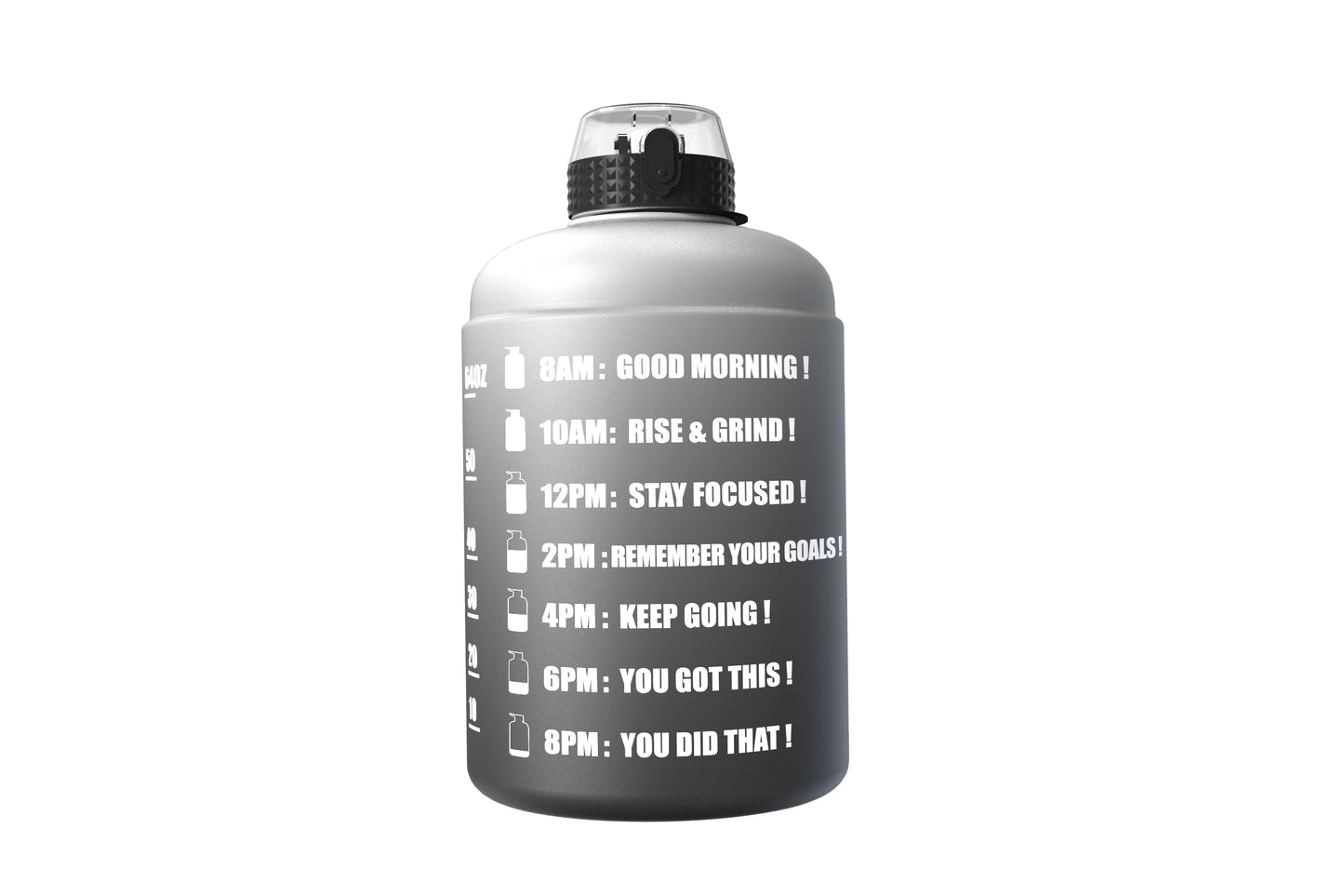 Body Envy 64 oz Water Bottle With Carrying Sleeve & Phone Holder
