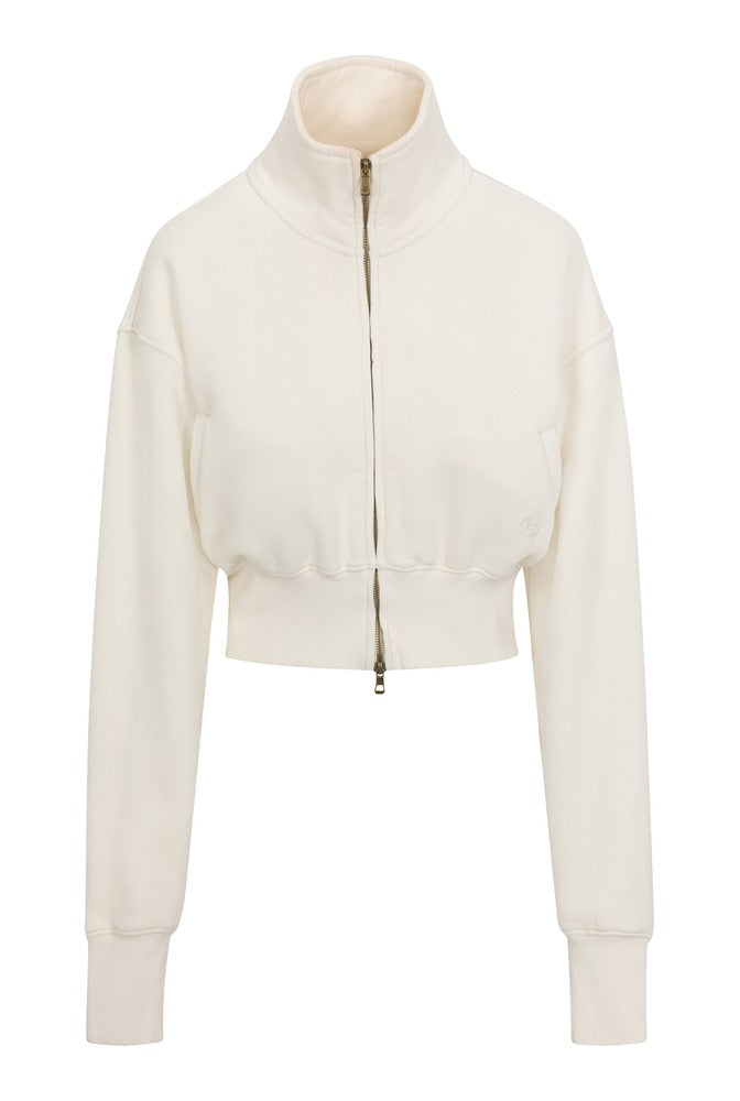 Ivory Zip Jacket front