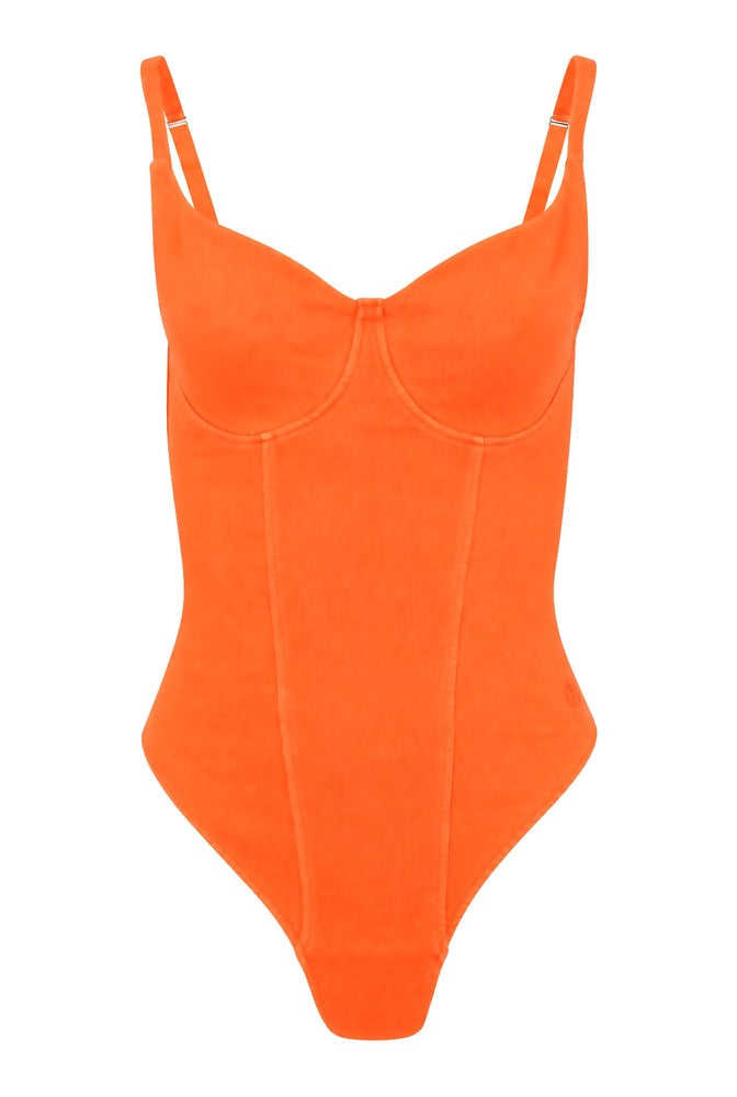 Tangerine Sirena Bodysuit front