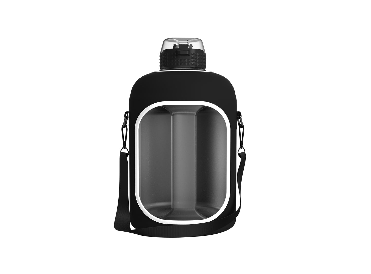 Body Envy 64 oz Water Bottle With Carrying Sleeve & Phone Holder