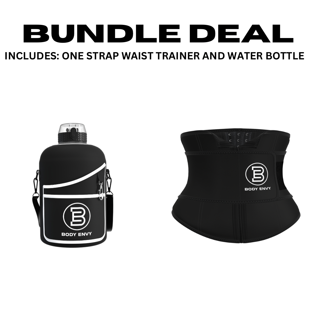 1 Strap Waist Trainer & Water Bottle Bundle Deal