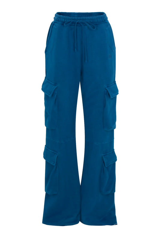 Azul Cargo Joggers on white