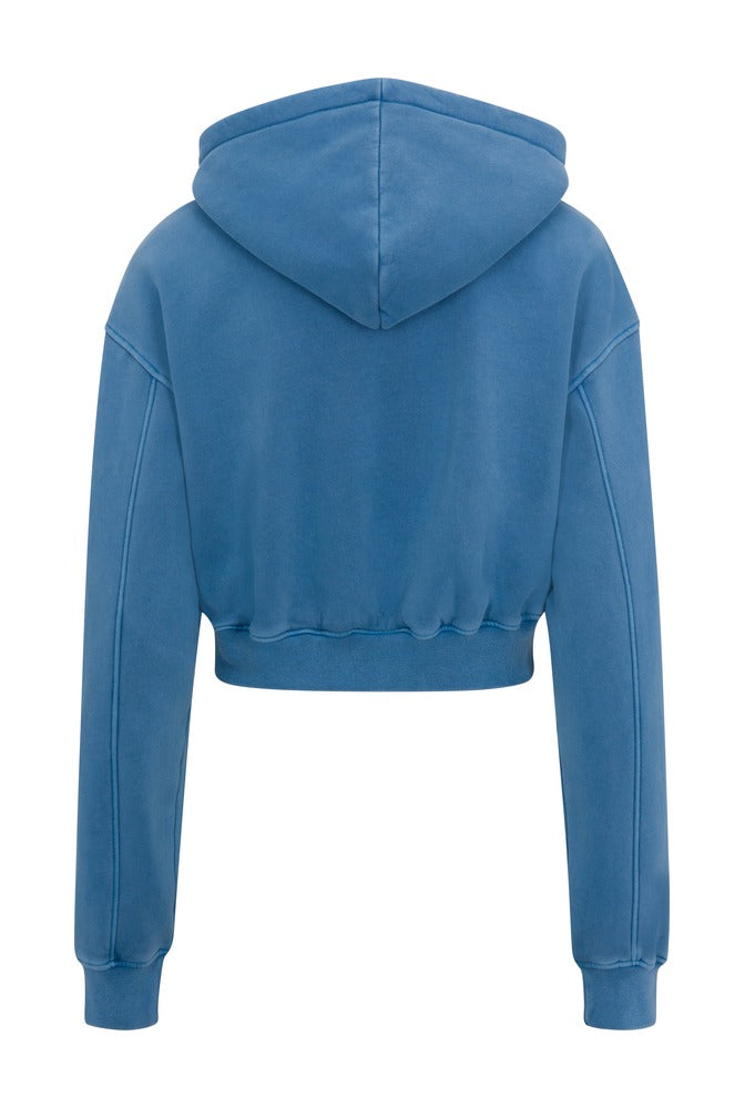 Azura Cargo Cropped Zip Hoodie back