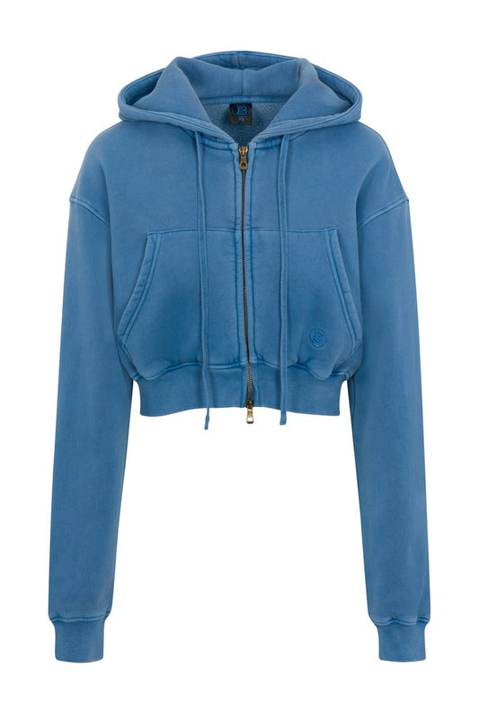 Azura Cargo Cropped Zip Hoodie front