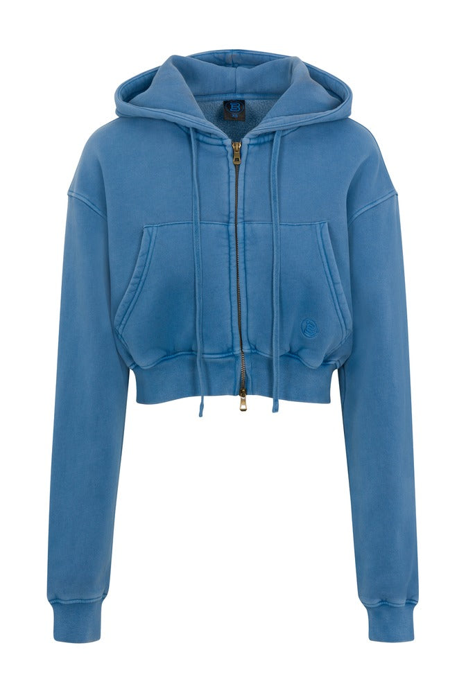 Azura Cargo Cropped Zip Hoodie front