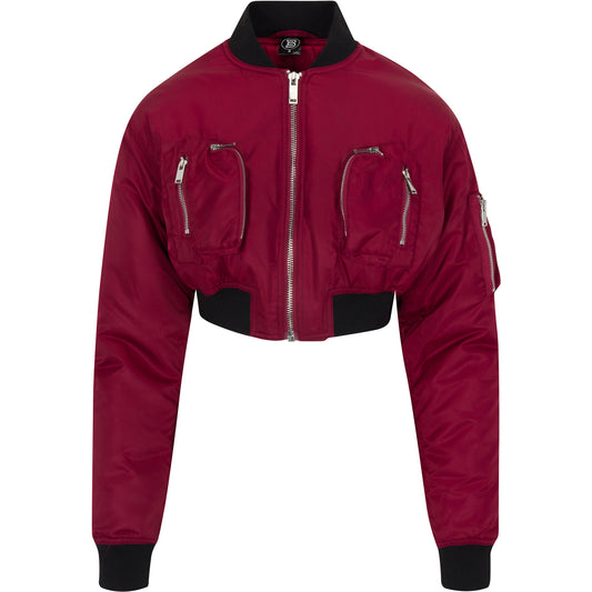 Merlot Commander Cropped Bomber