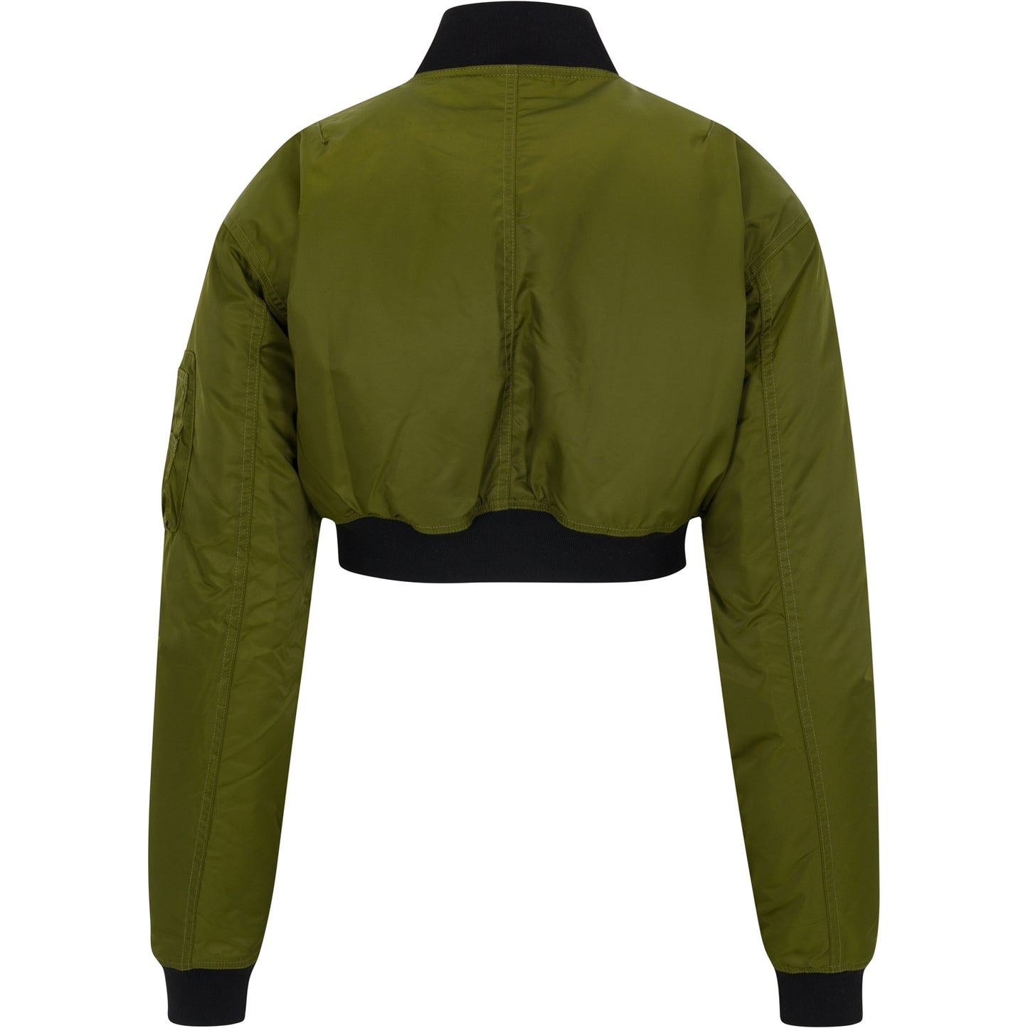 Olive Commander Cropped Bomber