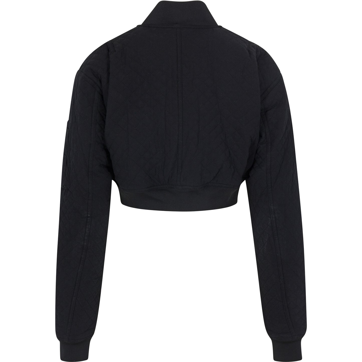 Black Flight Quilted Bomber