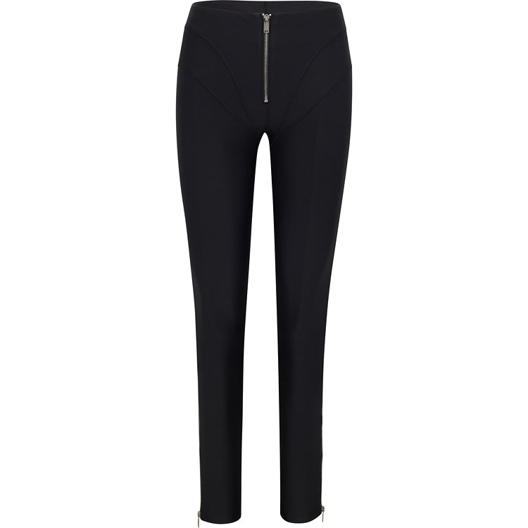 Black Sculpt Zip Legging