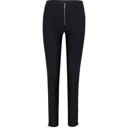 Black Sculpt Zip Legging