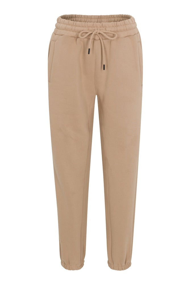 Beige Everyday Basic Joggers front