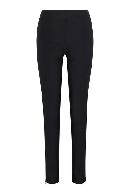 Black Sculpt Zip Legging back