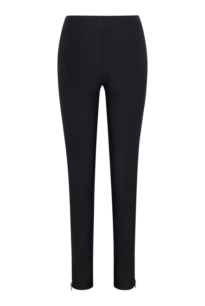 Black Sculpt Zip Legging back