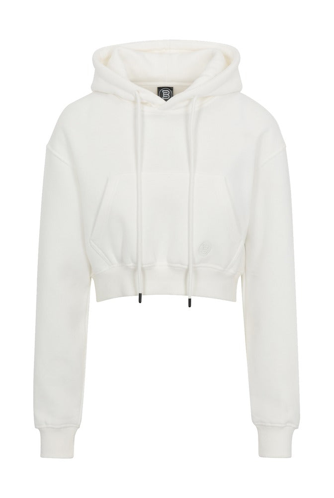Blanco Everyday Basic Cropped Hoodie front