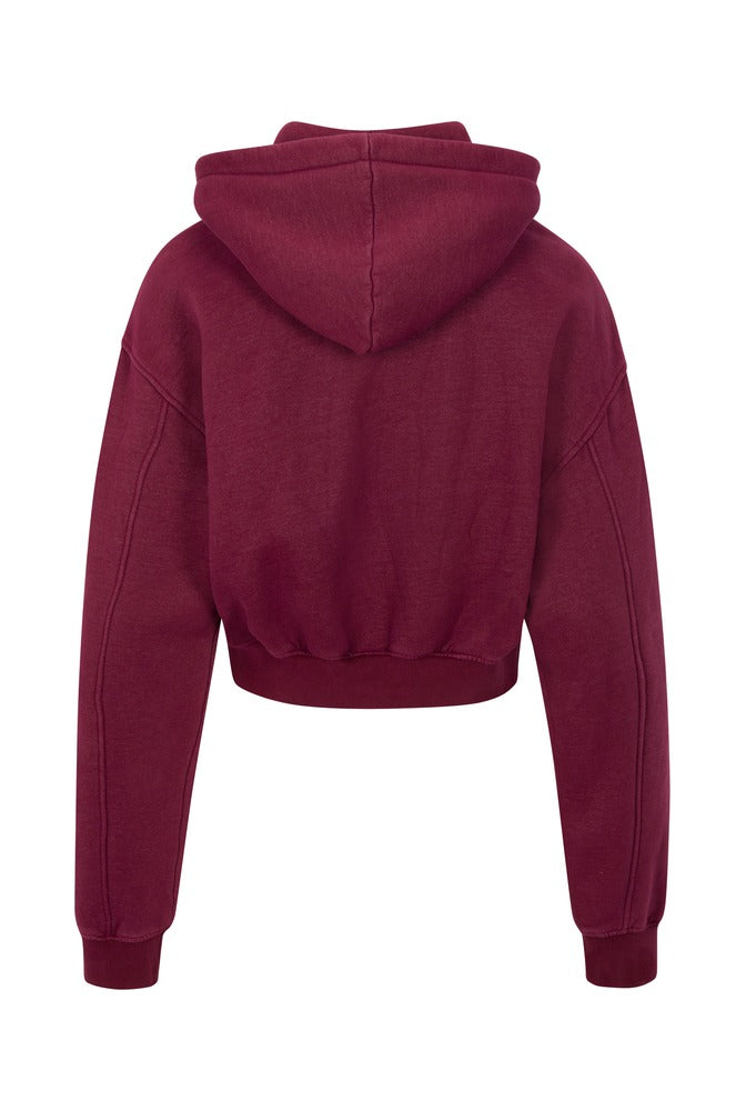 Bordeaux Cargo Hoodie back