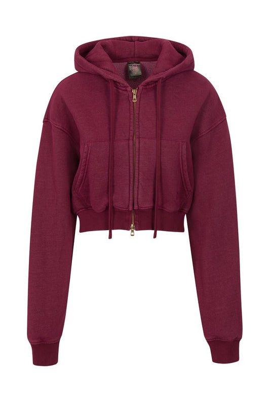 Bordeaux Cargo Hoodie front