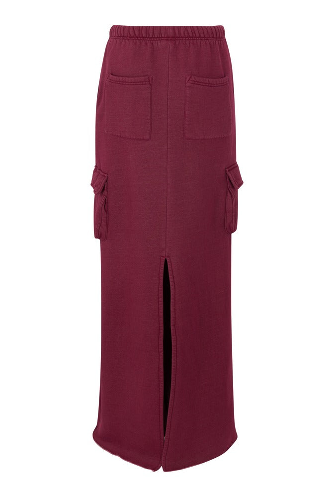 Bordeaux Cargo Skirt back
