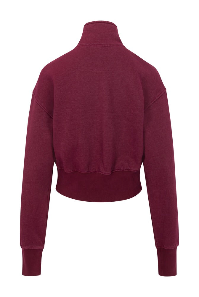 Bordeaux Zip Jacket back