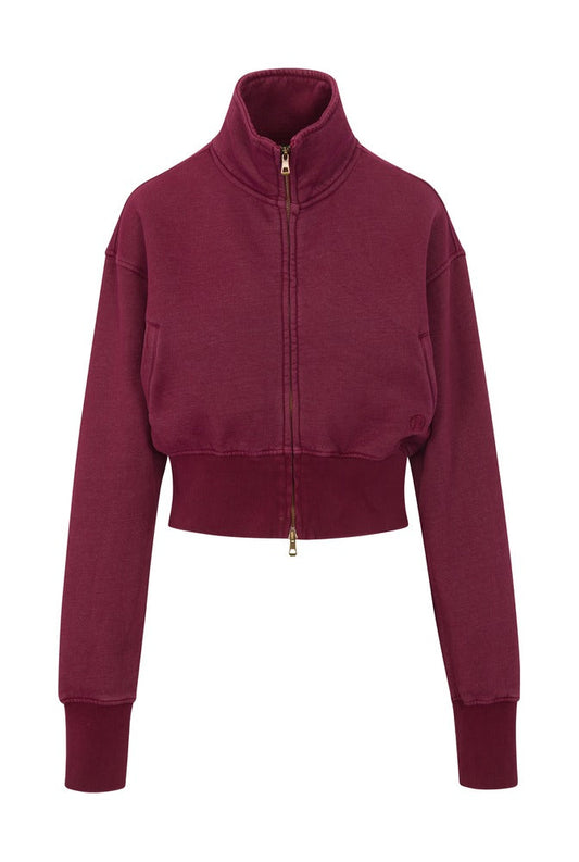 Bordeaux Zip Jacket front