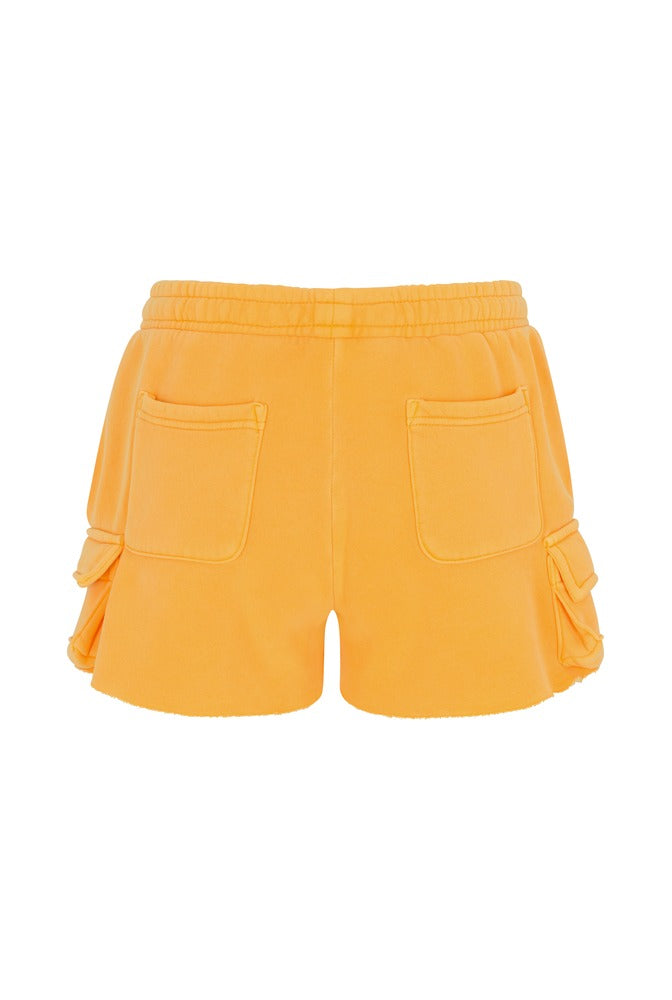 Canary Mini Cargo Shorts back