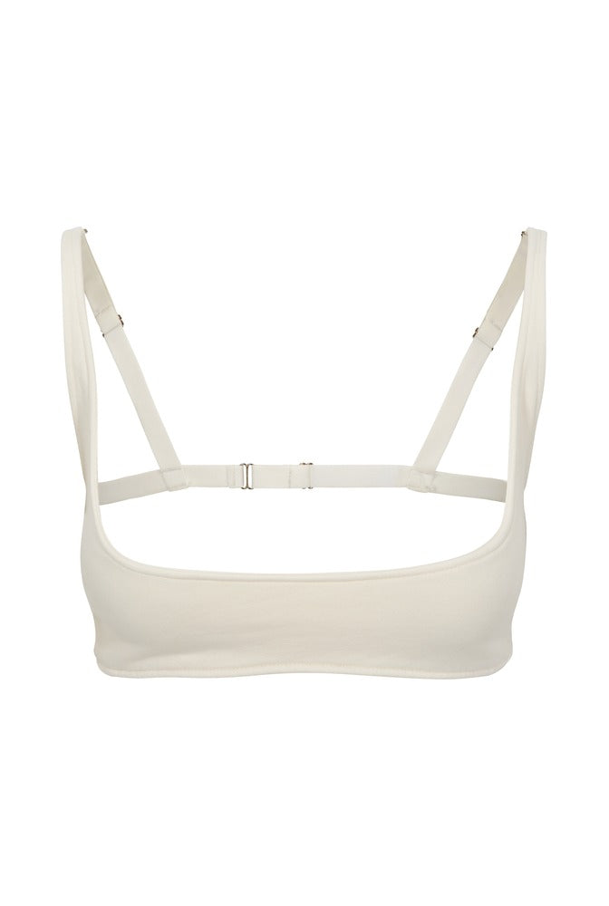 Ivory Cross Me Top front