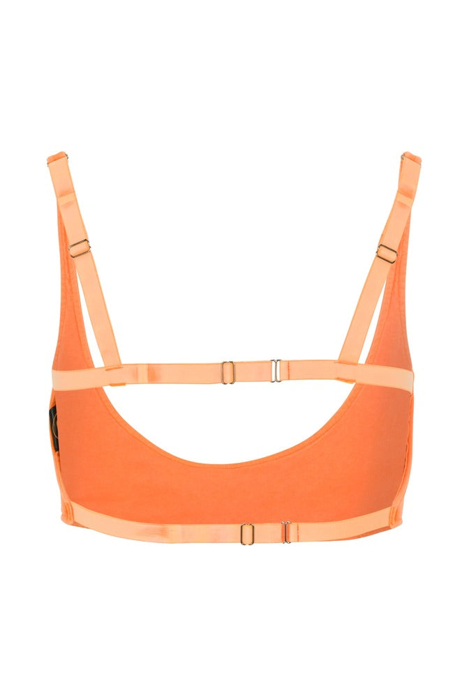 Tangerine Cross Me Top back