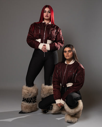 Expresso Commader Cropped Bomber