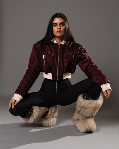 Expresso Commader Cropped Bomber