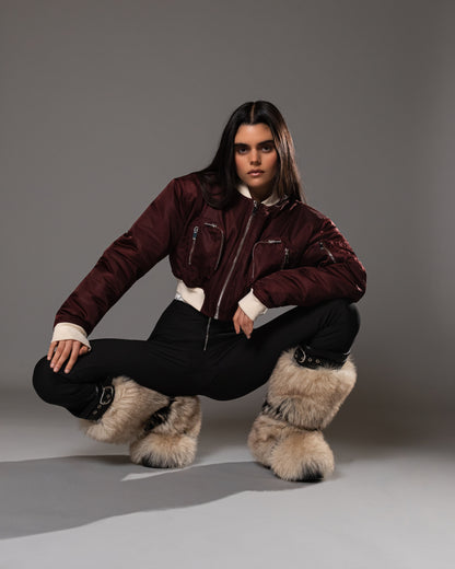 Expresso Commader Cropped Bomber