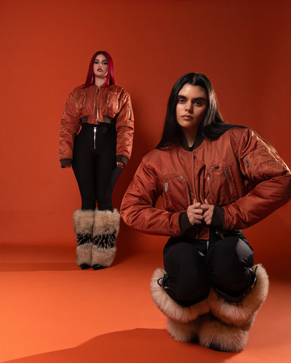 Rust Commander Cropped Bomber