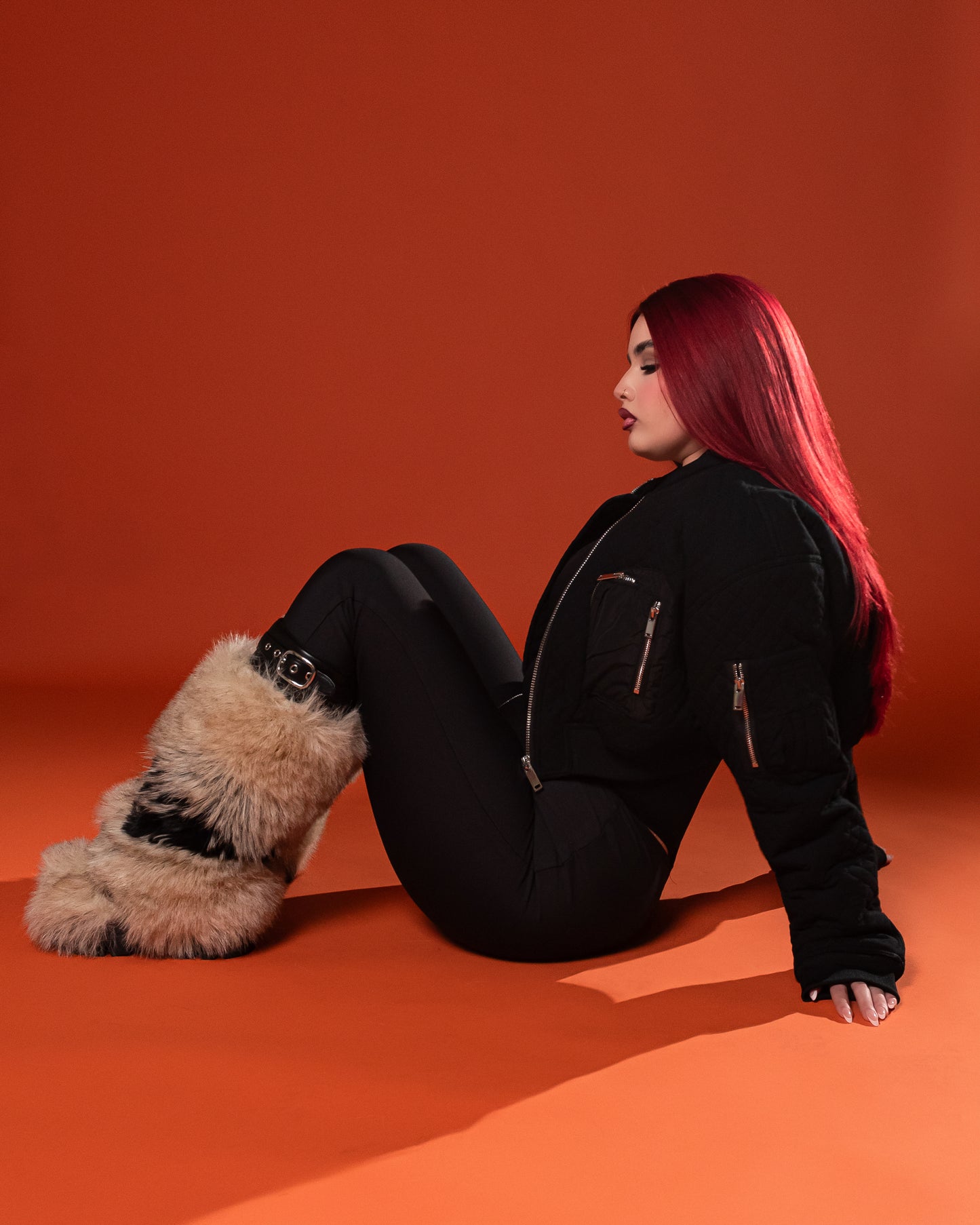 Black Flight Quilted Bomber