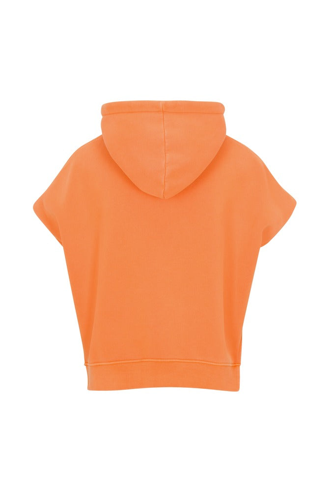 Tangerine Edge Cut Top back