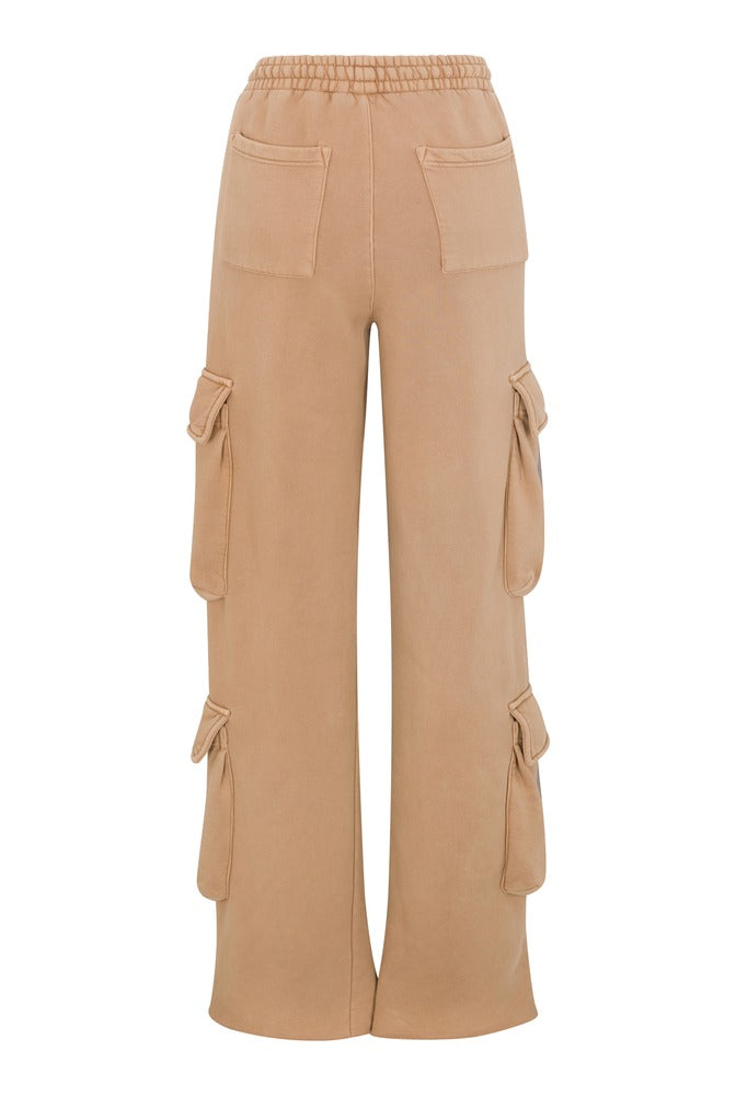 Fawn Cargo Joggers back