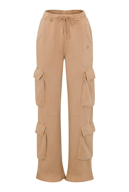 Fawn Cargo Joggers front