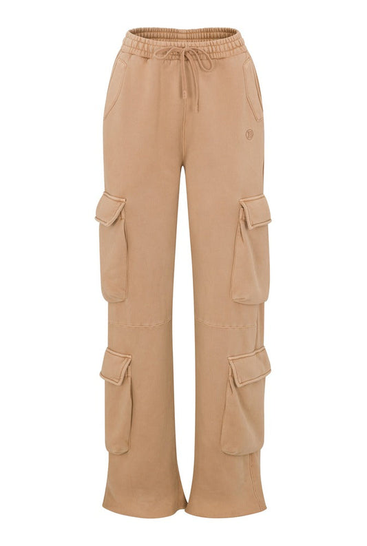 Fawn Cargo Joggers front