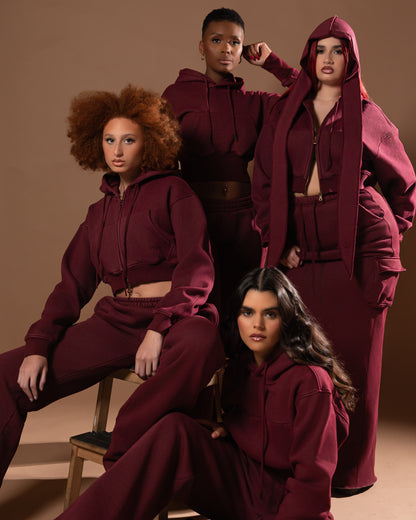 Bordeaux Cargo Hoodie