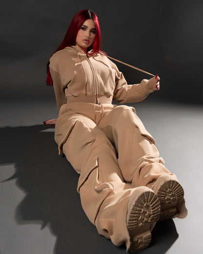 Fawn Cargo Hoodie