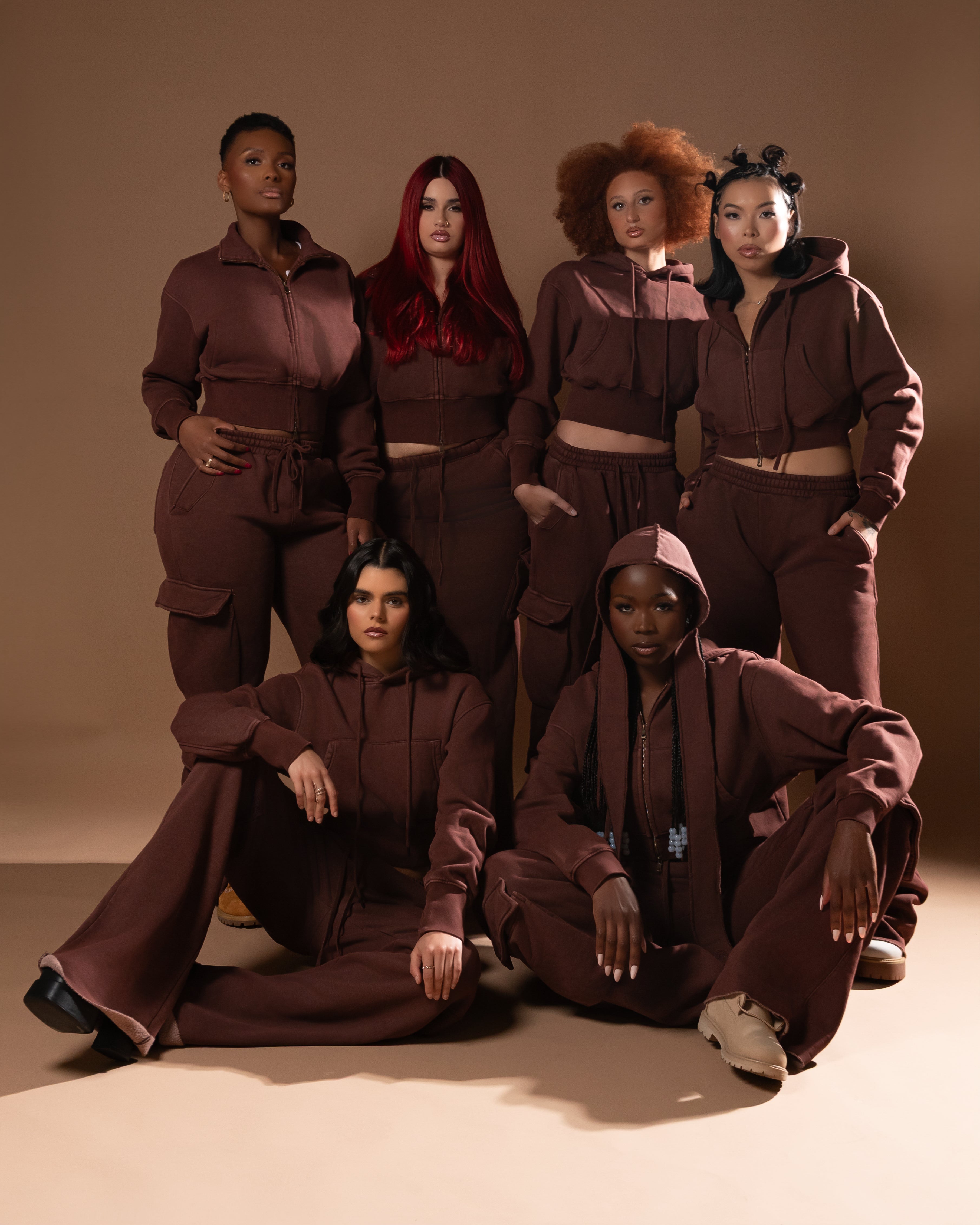Cacao Cargo Zip Hoodie