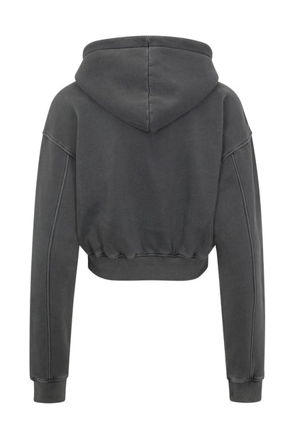 Griege Cargo Cropped Zip Hoodie back