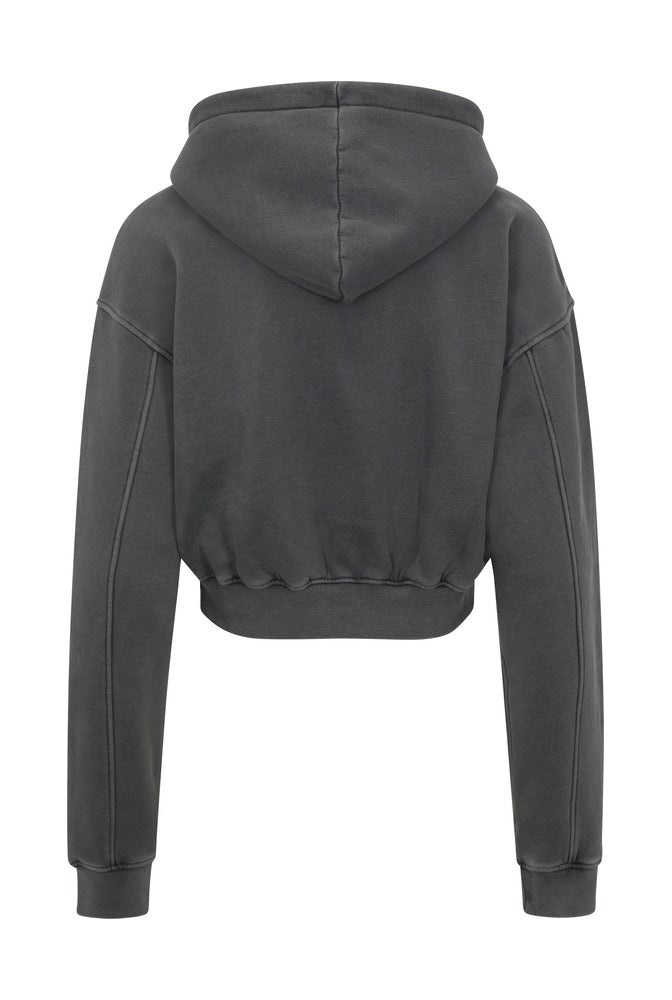 Griege Cargo Cropped Zip Hoodie back