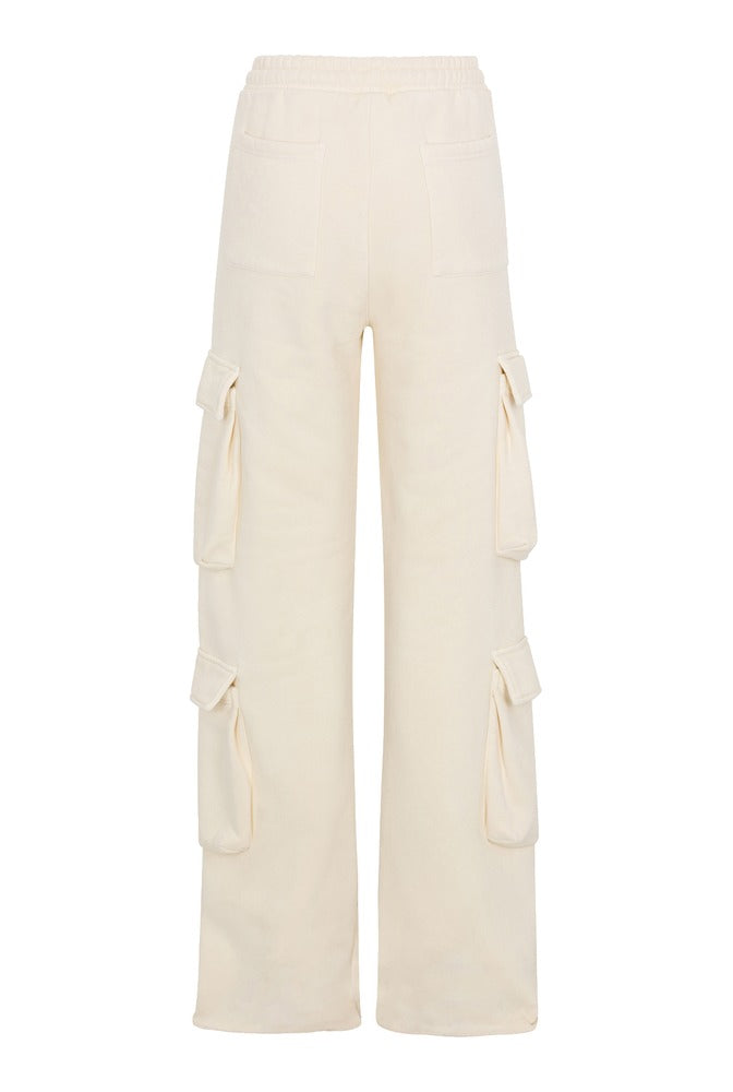 Ivory Cargo Joggers back
