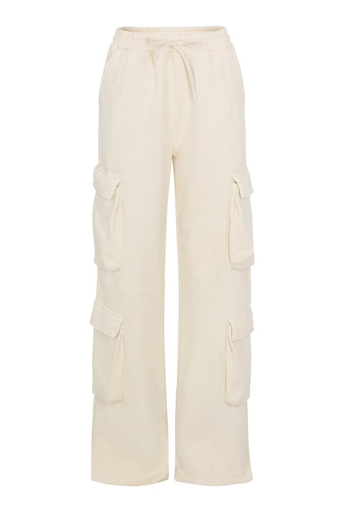 Ivory Cargo Joggers front