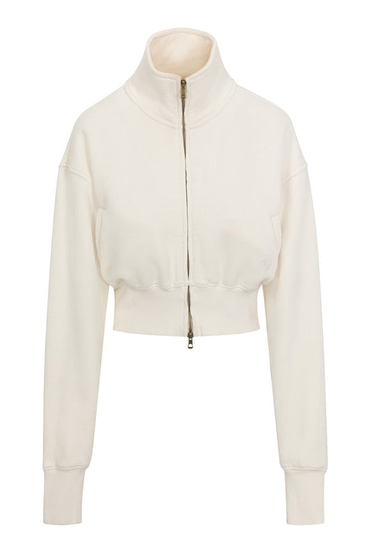 Ivory Zip Jacket front