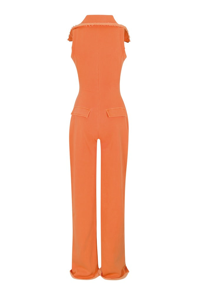 Tangerine Vyre Jumpsuit back