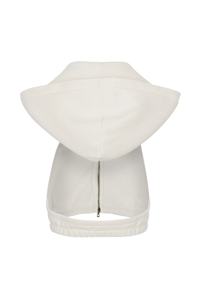 Ivory Open Back Cropped back