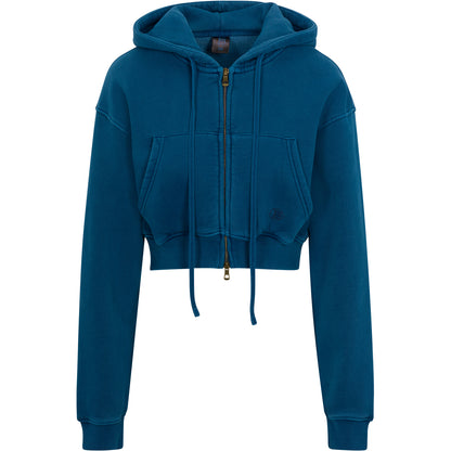 Azul Cargo Cropped Zip Hoodie