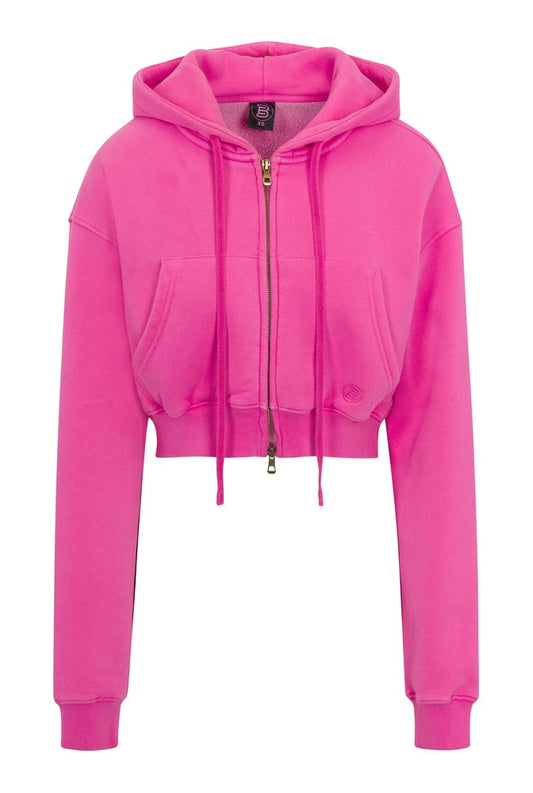 Rosa Cargo Cropped Zip Hoodie front