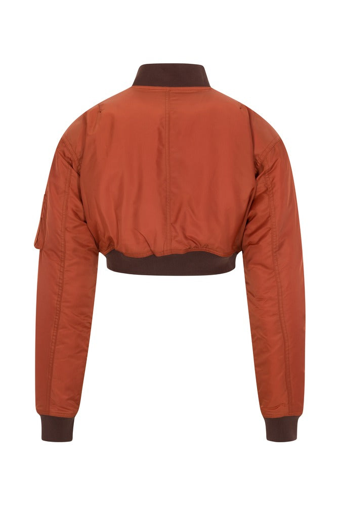 Rust Commander Cropped Bomber back