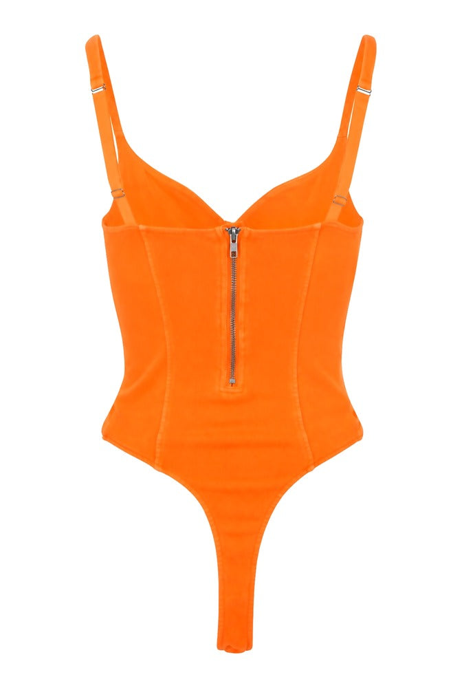 Tangerine Sirena Bodysuit back